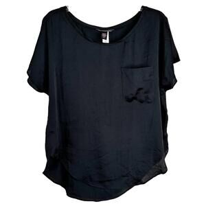 NWT Victoria’s Secret Satin Sleep Tee Black Women's M